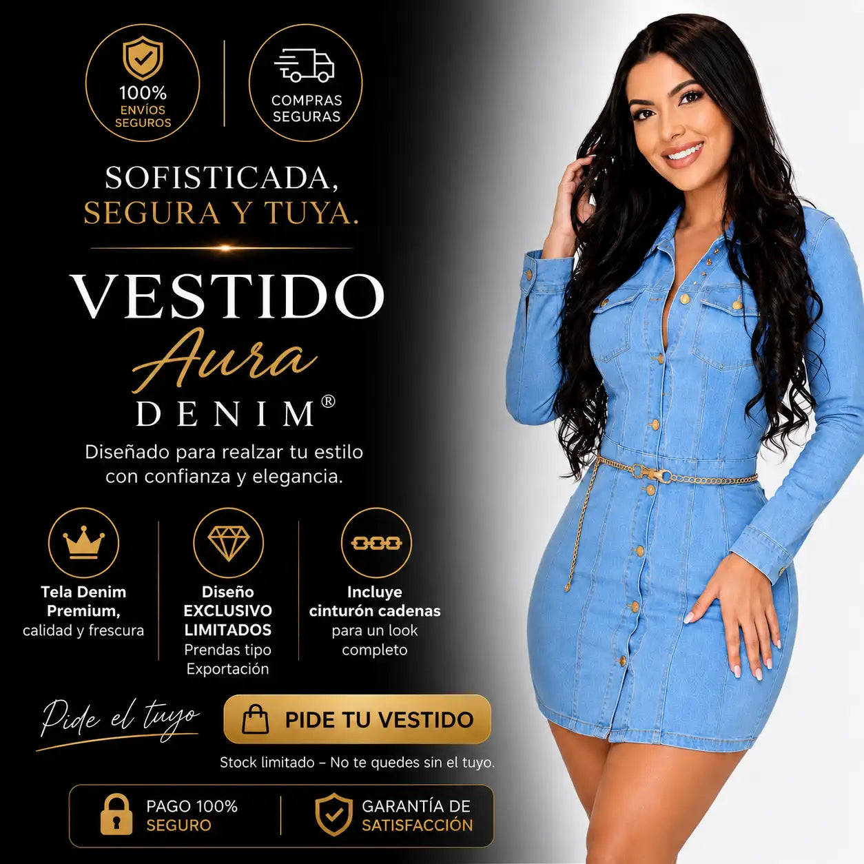 Vestido Aura Denim ®